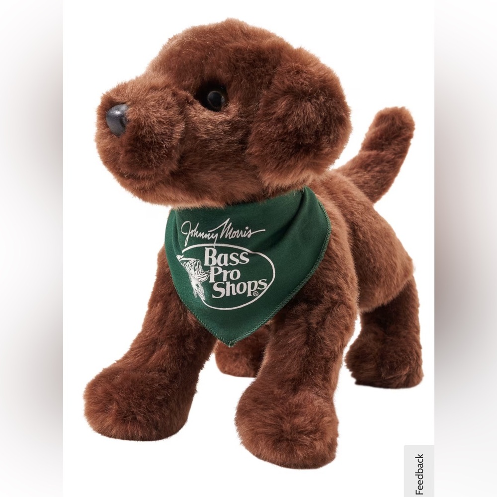 Bass Pro Shops Chocolate Lab with Logo Plush Stuffed Toy